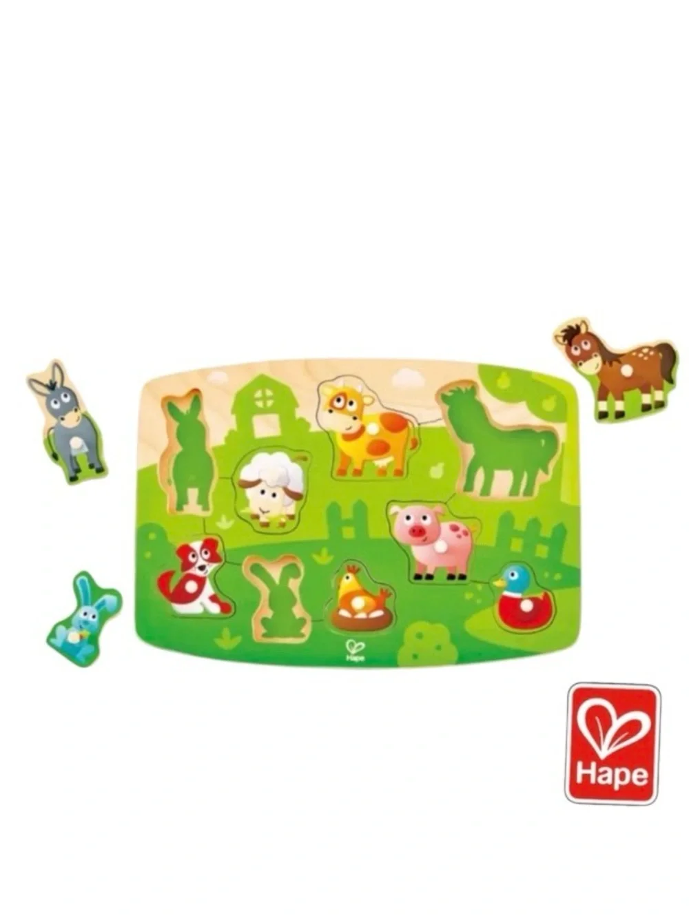 Hape Wooden Farm Animal Puzzle
